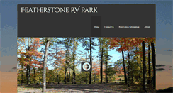 Desktop Screenshot of featherstonervpark.com