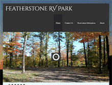 Tablet Screenshot of featherstonervpark.com